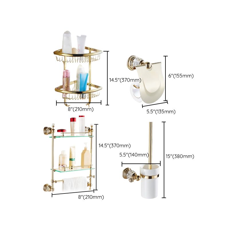 Luxury Brass Bathroom Fixtures Single or Set