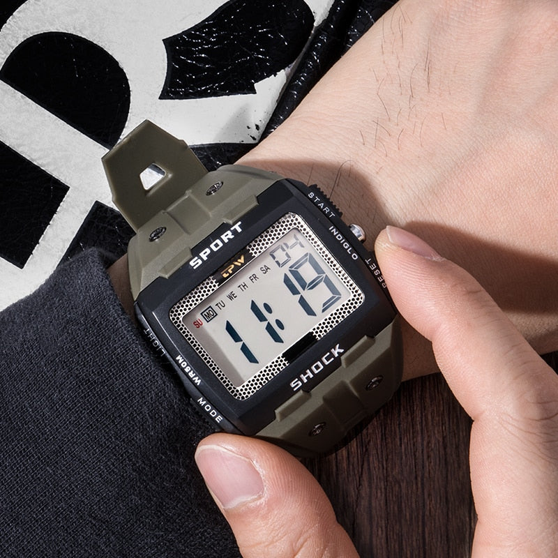 Big Display Waterproof Sports Watch