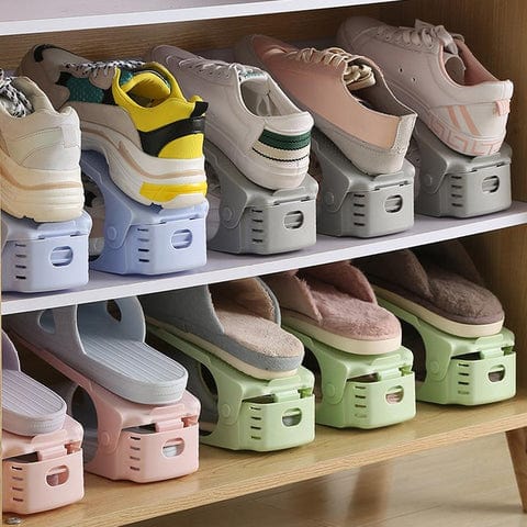 Space Saving 4 Shelf Shoe Storage Rack - Luxicro