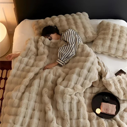 Cozy Fake Fur Warm Throw Blanket