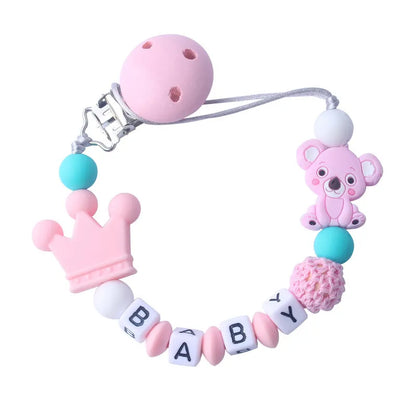Adorable Infant Pacifier Holder with Soft Toy Crown