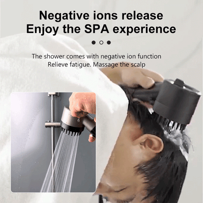 Relaxing 4-in-1 Shower Head for Soft Skin
