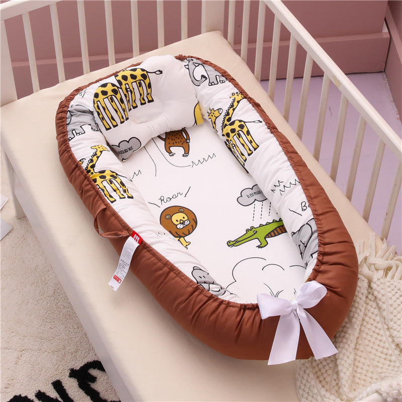 Compact Folding Baby Crib for Home and Travel