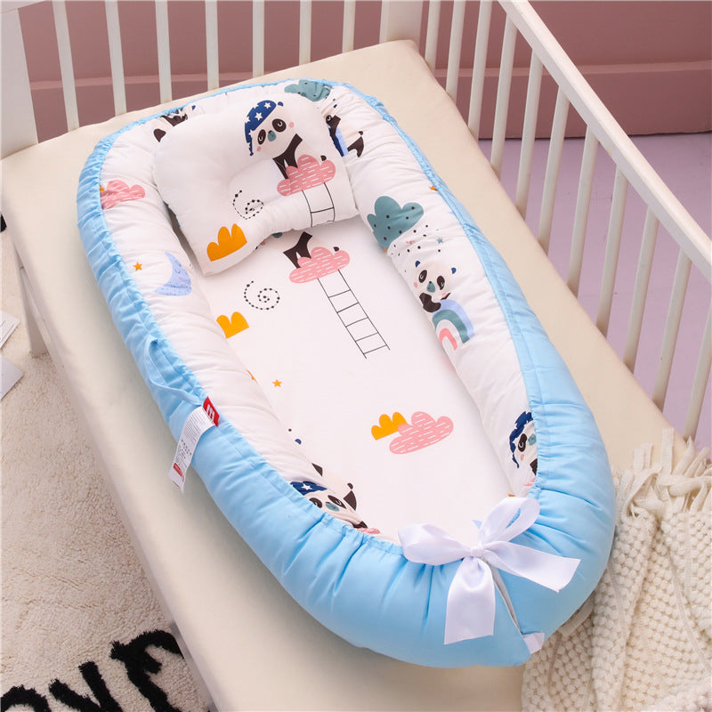 Compact Folding Baby Crib for Home and Travel