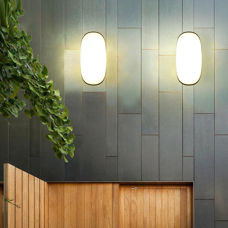 Weatherproof Black Outdoor LED Wall Lantern