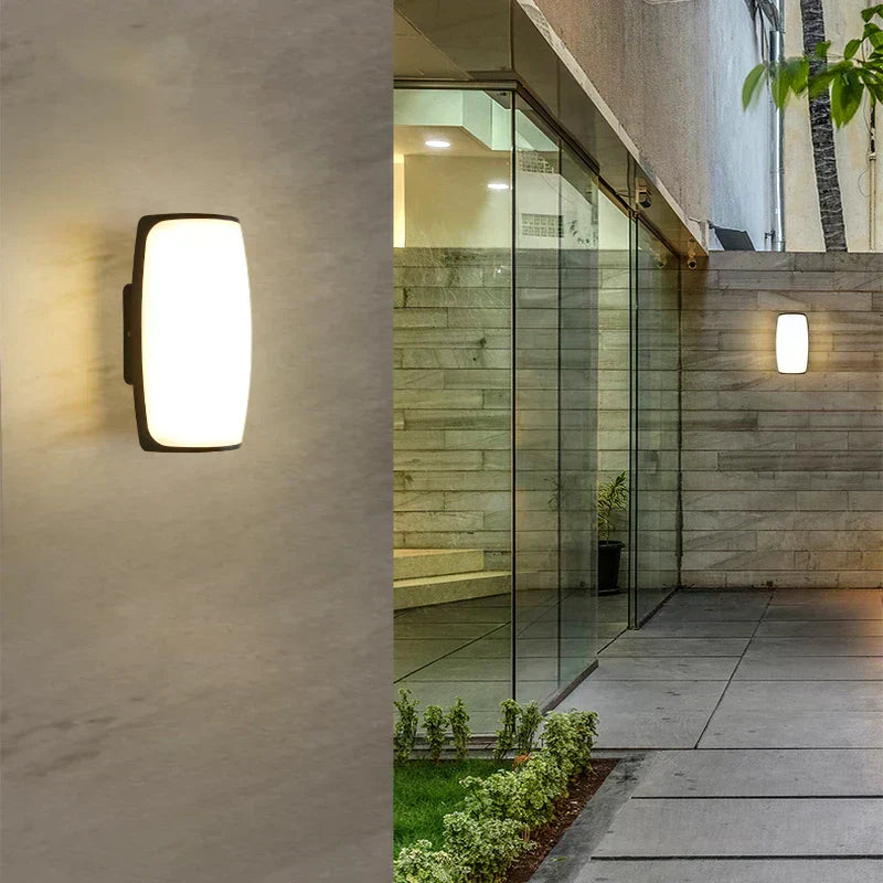 Weatherproof Black Outdoor LED Wall Lantern