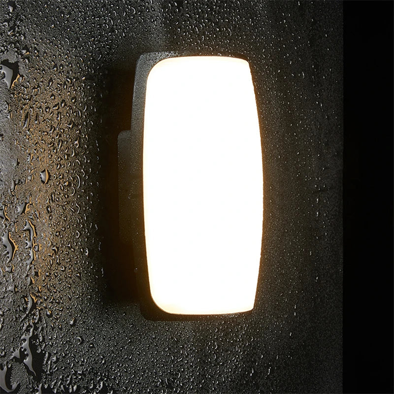 Weatherproof Black Outdoor LED Wall Lantern
