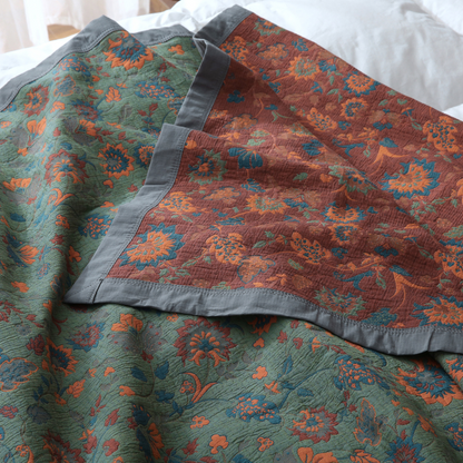 Classic Floral Throw Blanket