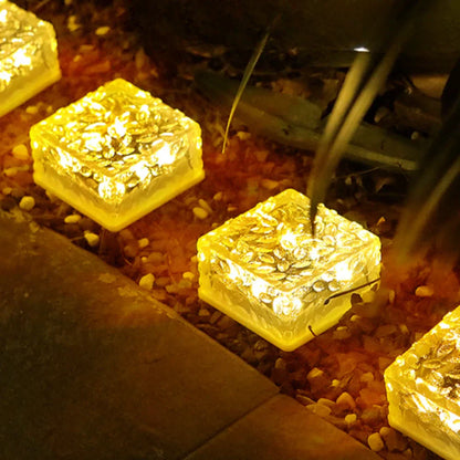 Green Solar Powered Patio Stone