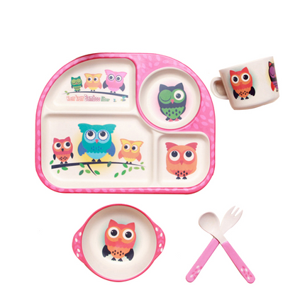 Adorable Kids Cloud Dinnerware Set with Tools