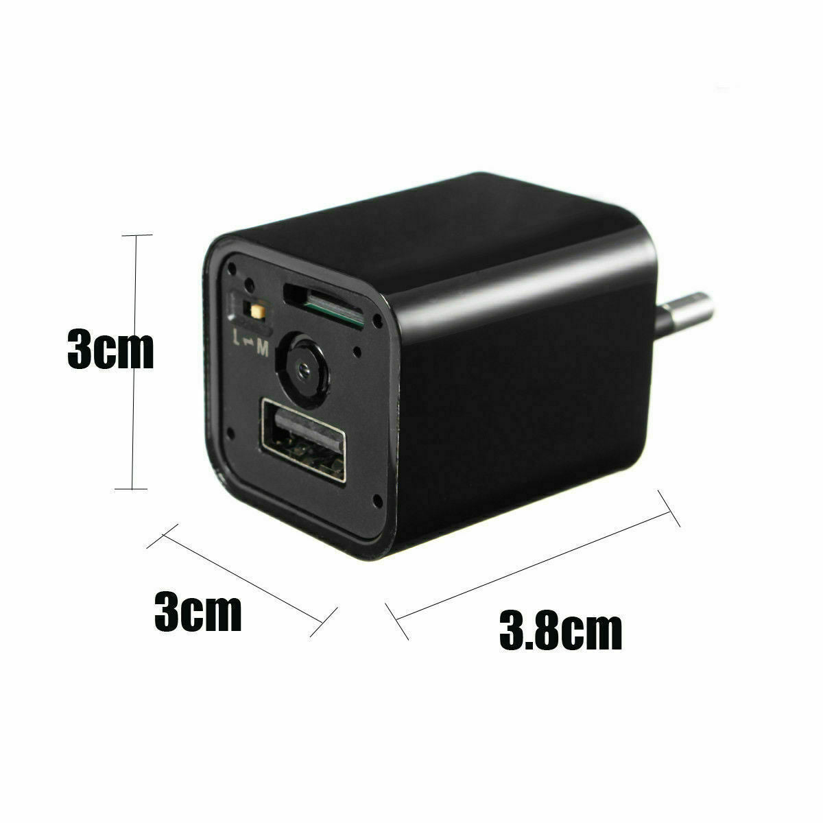 Mini 1080P Spy Camera USB Wall Adapter