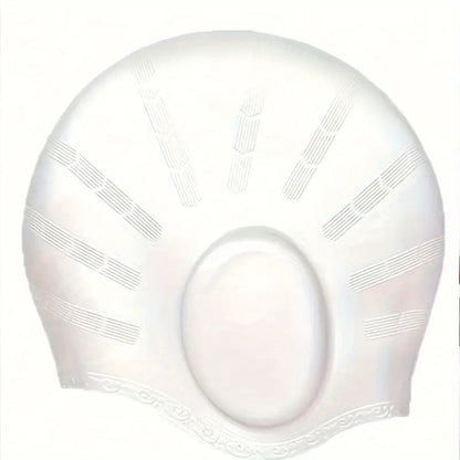 Comfortable Silicone Swim Cap For Long Hair With Ear Guards