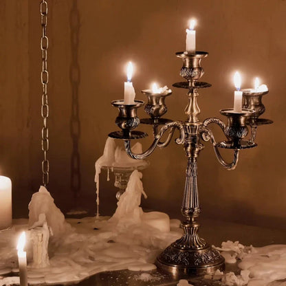 Elegant Gold Candle Holder