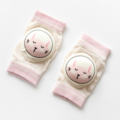 Cushioned Infant Knee Protectors for Crawling with Grip