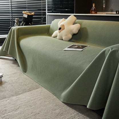 Plush Textured Water Resistant Sofa Throw Blanket