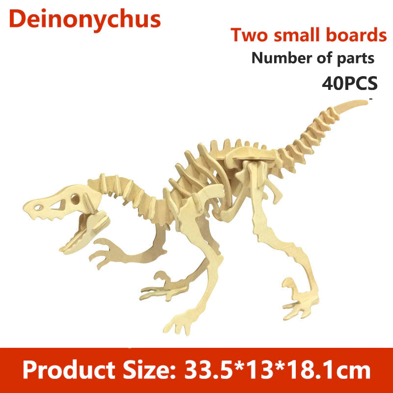 Colorful Kids Dinosaur Jigsaw Puzzle - Luxicro