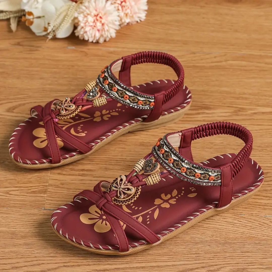 Glittery Fashion Butterfly Flip Flop Sandals