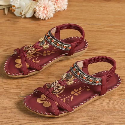 Glittery Fashion Butterfly Flip Flop Sandals