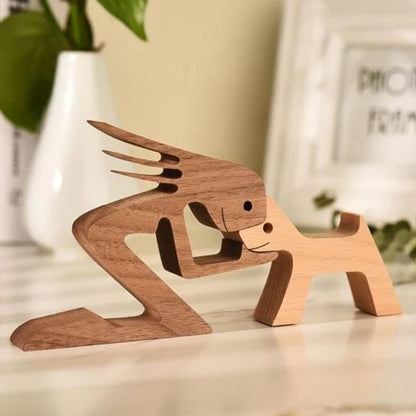 Handcrafted Wooden Animal Figurine Table Decor