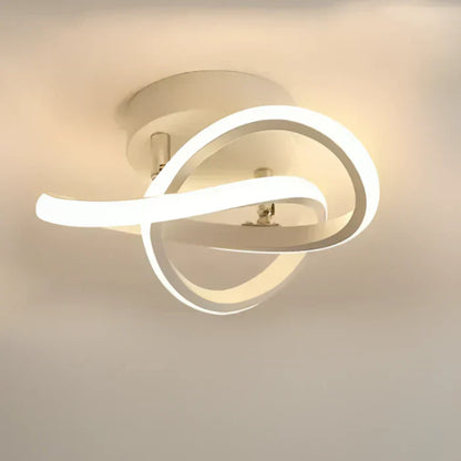 Modern Dual Ring Ceiling Lamp