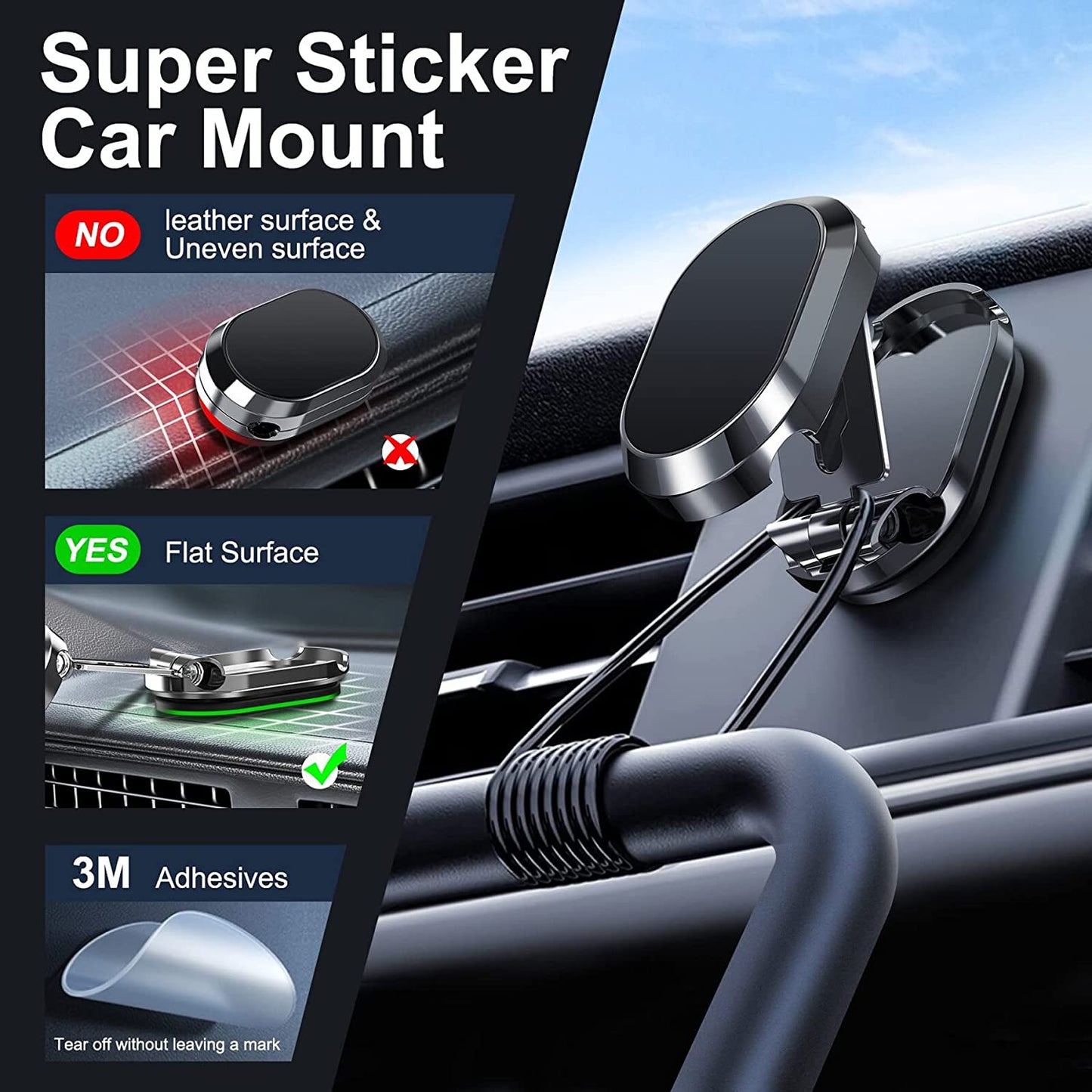 Portable Car Phone Mount Holder