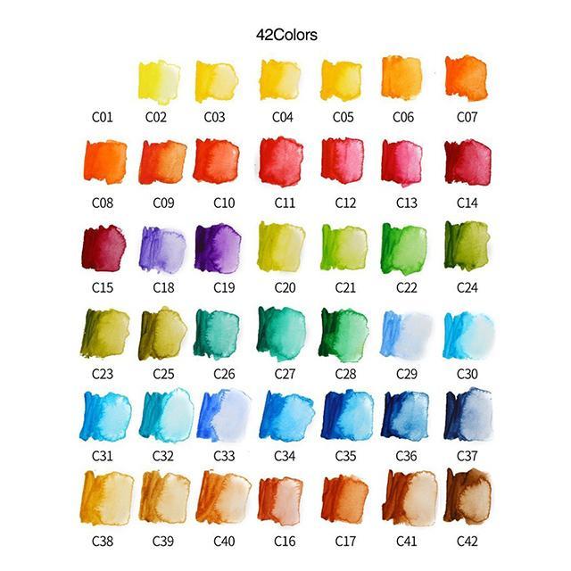 Compact Travel Watercolor Painting Set