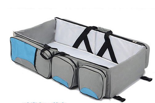 Compact Folding Infant Bed with Storage