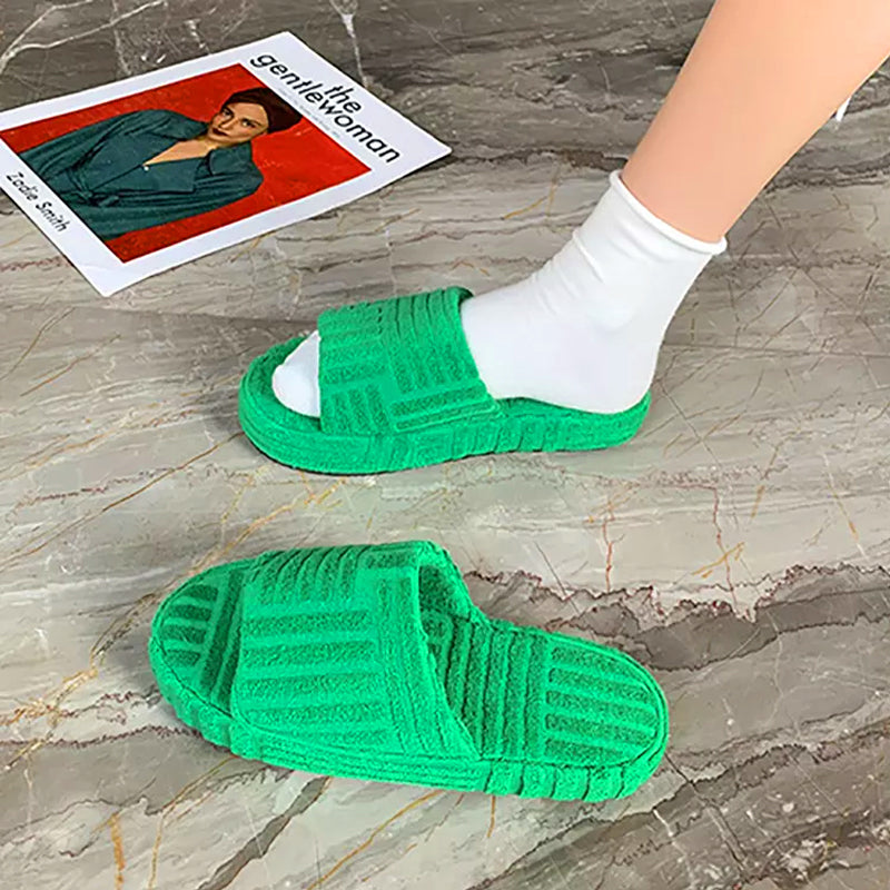 Plush Fuzzy Home Slippers
