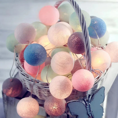 Soft Ivory Fairy Light String Decoration