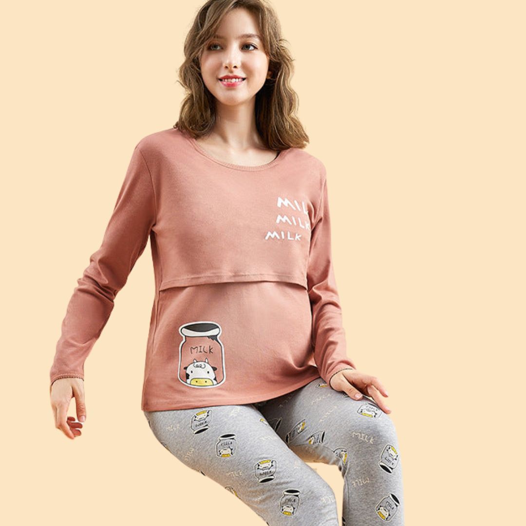 Cozy Maternity Night Dress for Lounging