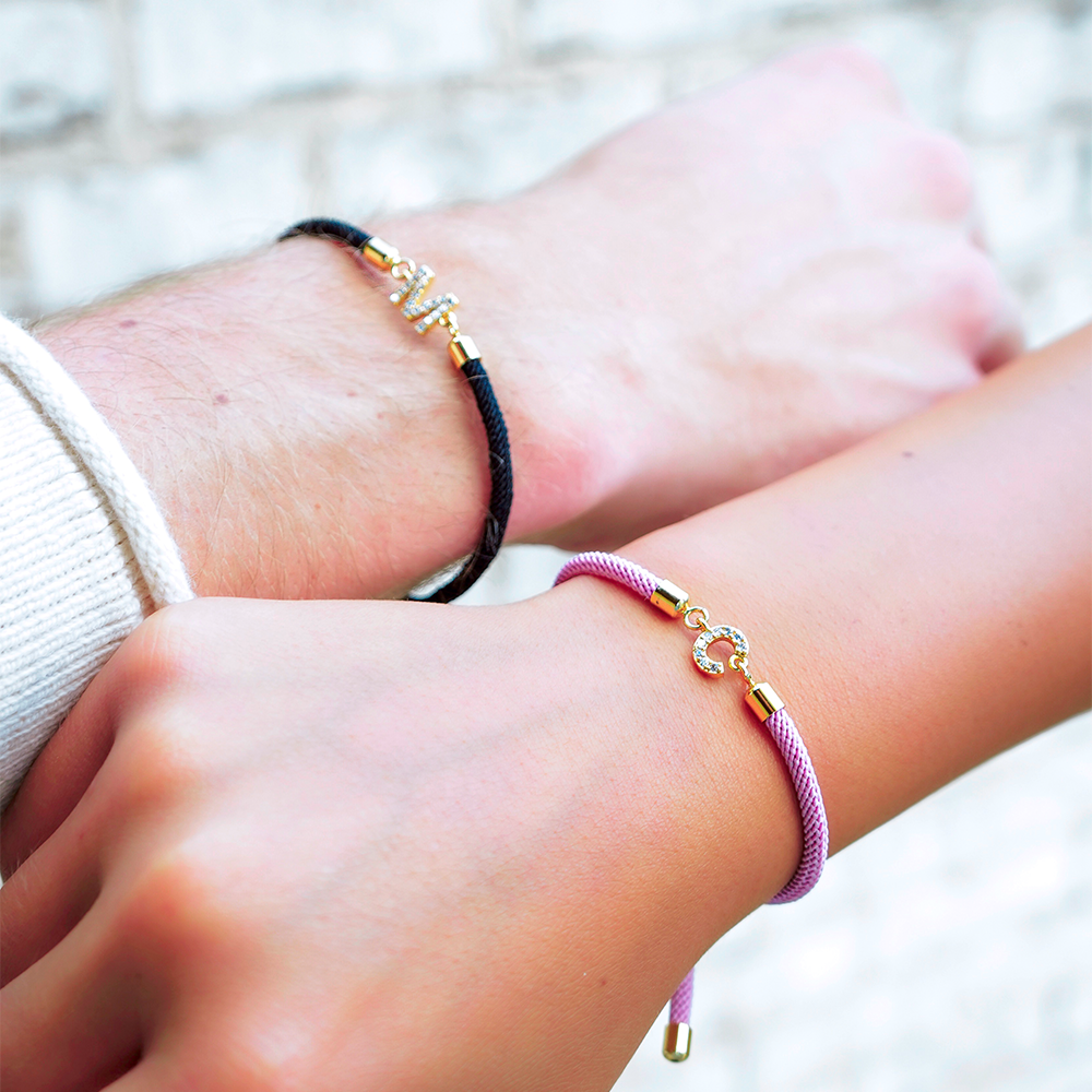 Custom Initial Letter Chain Bracelets