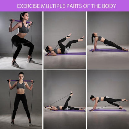 Compact Home Pilates Exercise Bar Kit