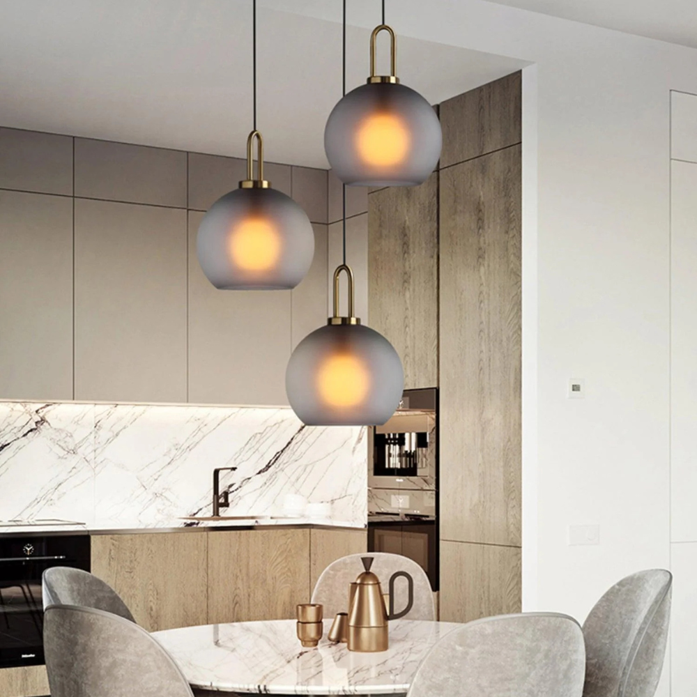 Modern Glass Pendant Light for Kitchen Island