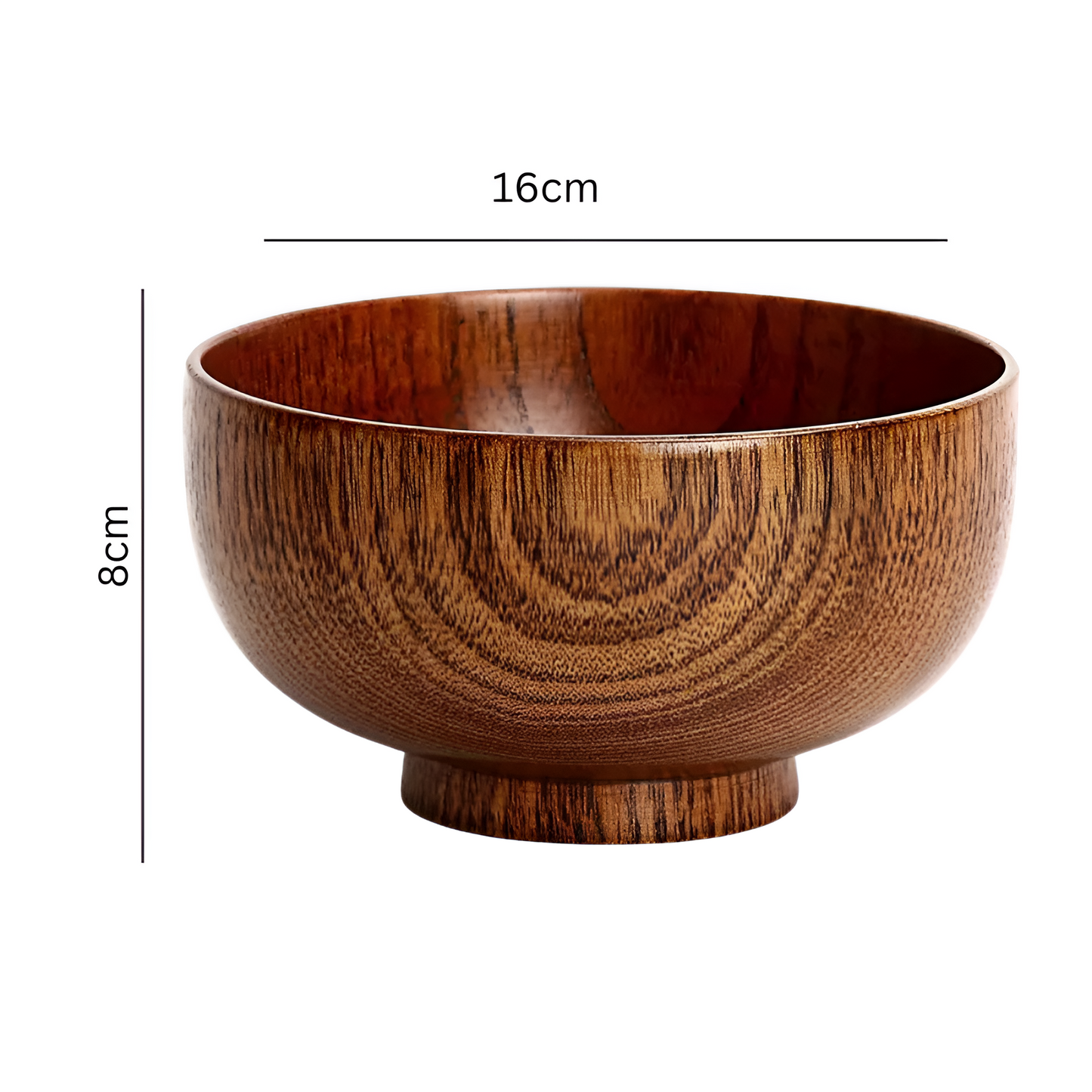 Natural Wood Salad Bowl