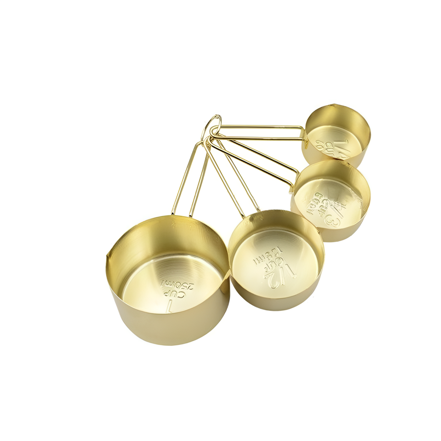 Premium 4-Piece Metal Measuring Cup Set
