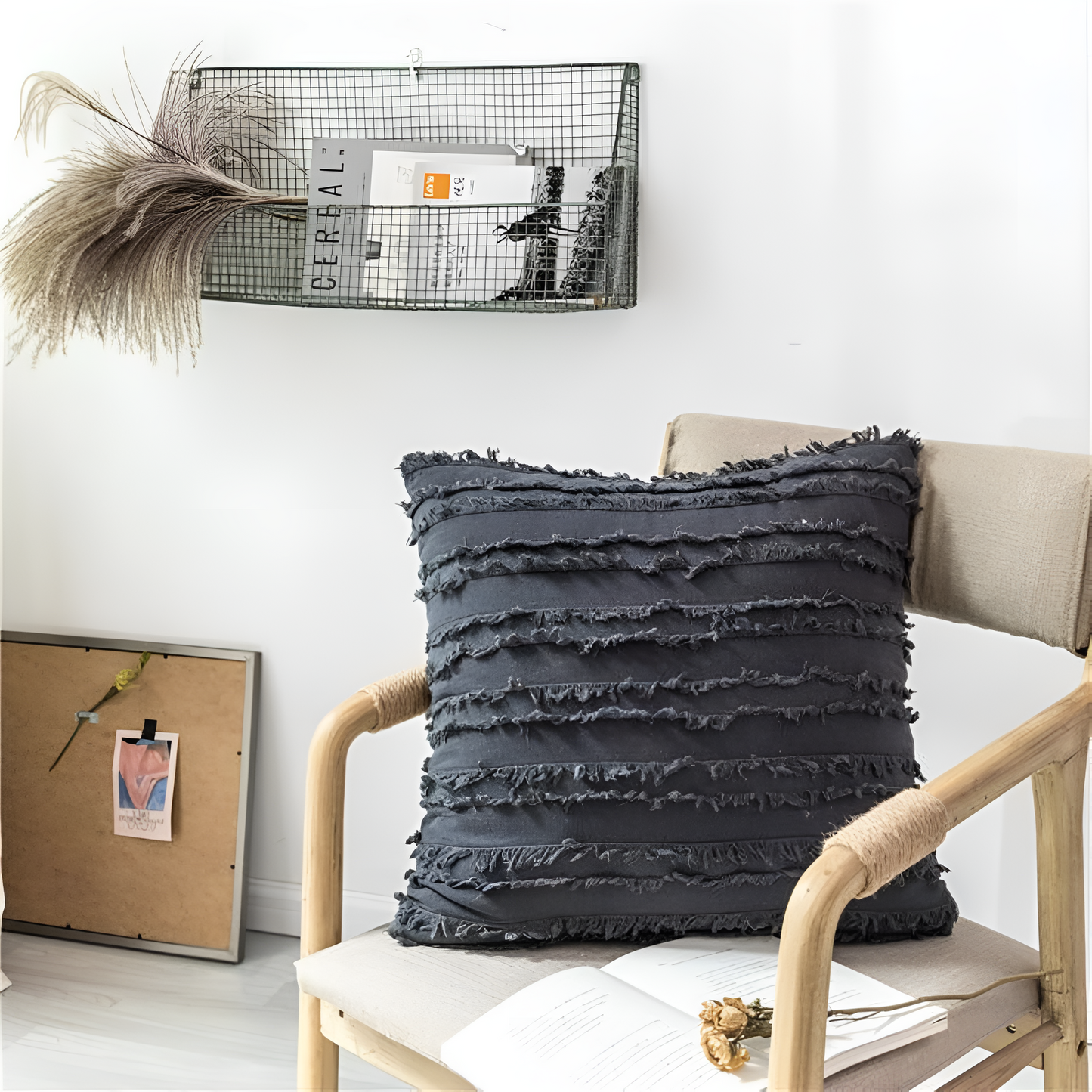 Vintage Tassel Pillow Cover