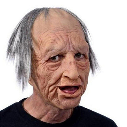 Authentic Rubber Costume Mask for Halloween Disguise