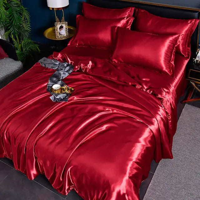 Luxurious Silk Feel Duvet Cover