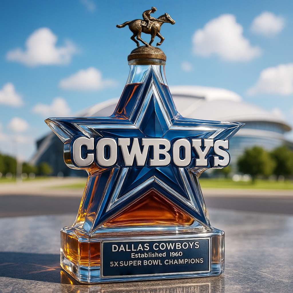 Official NFL Cowboys Liquor Decanter