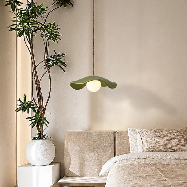 Green Glass Hanging Lamp Shade