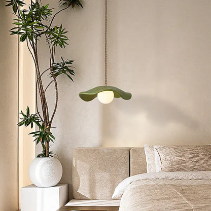 Green Glass Hanging Lamp Shade
