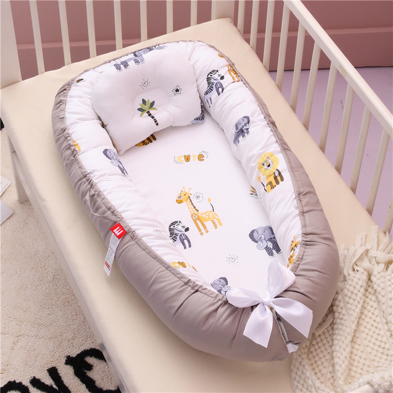 Compact Folding Baby Crib for Home and Travel