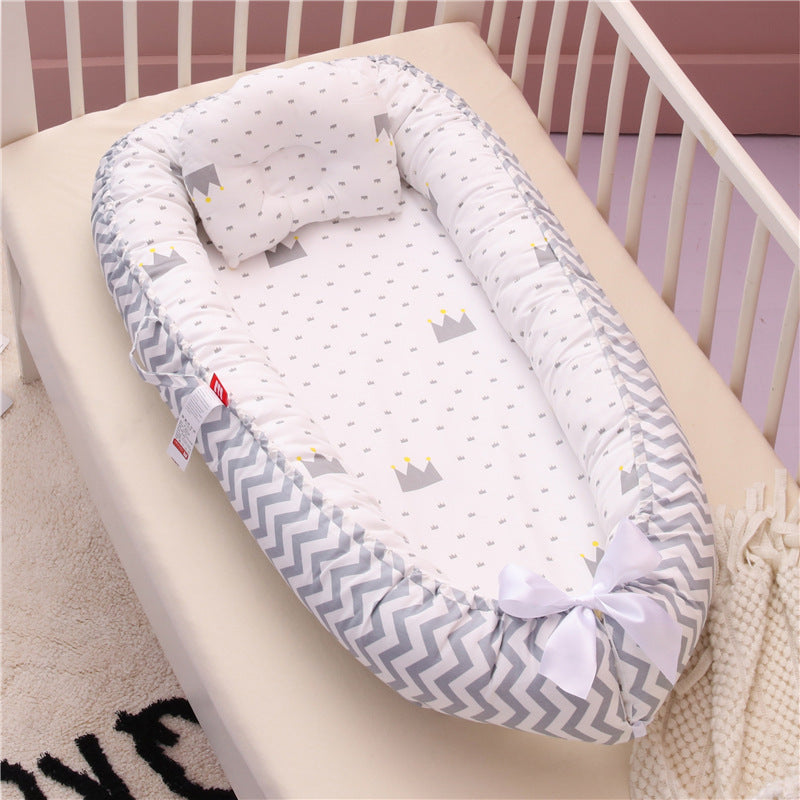 Compact Folding Baby Crib for Home and Travel
