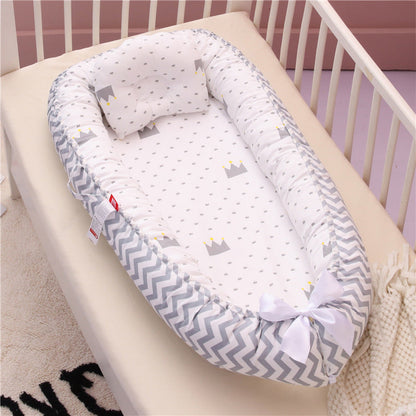 Compact Folding Baby Crib for Home and Travel