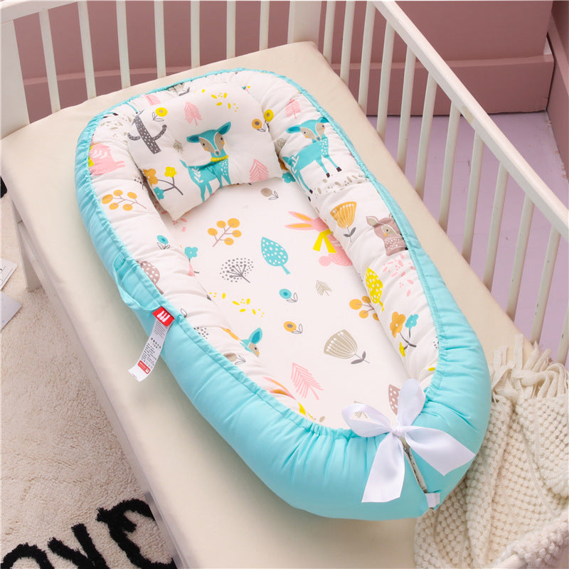 Compact Folding Baby Crib for Home and Travel