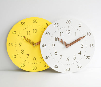 Fun Kids Quiet Clock with Colorful Design