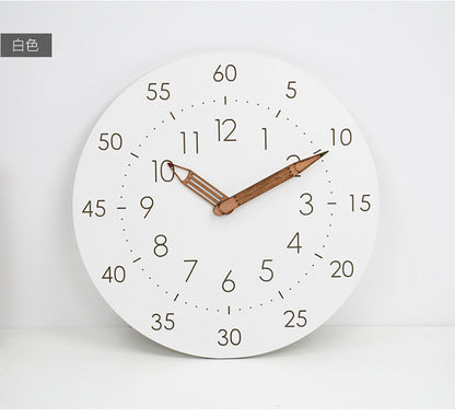 Fun Kids Quiet Clock with Colorful Design