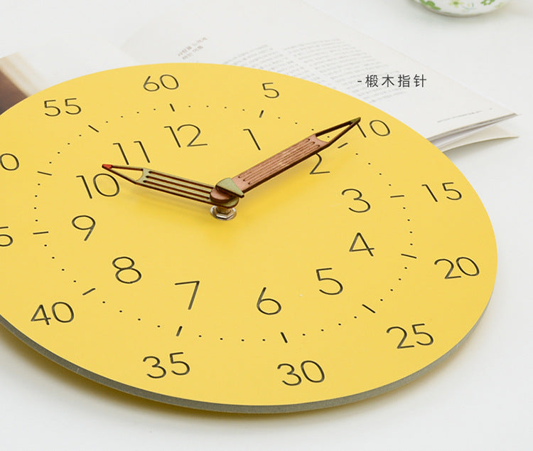 Fun Kids Quiet Clock with Colorful Design