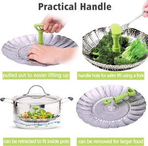 Portable Folding Food Steamer Basket