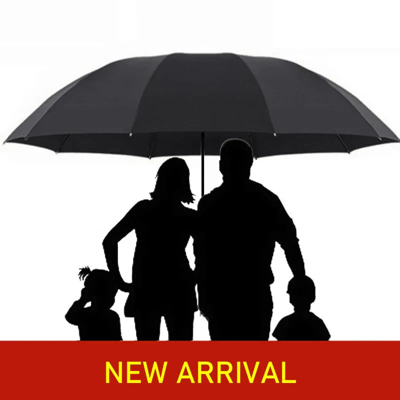 Large Waterproof Compact Rain Umbrella